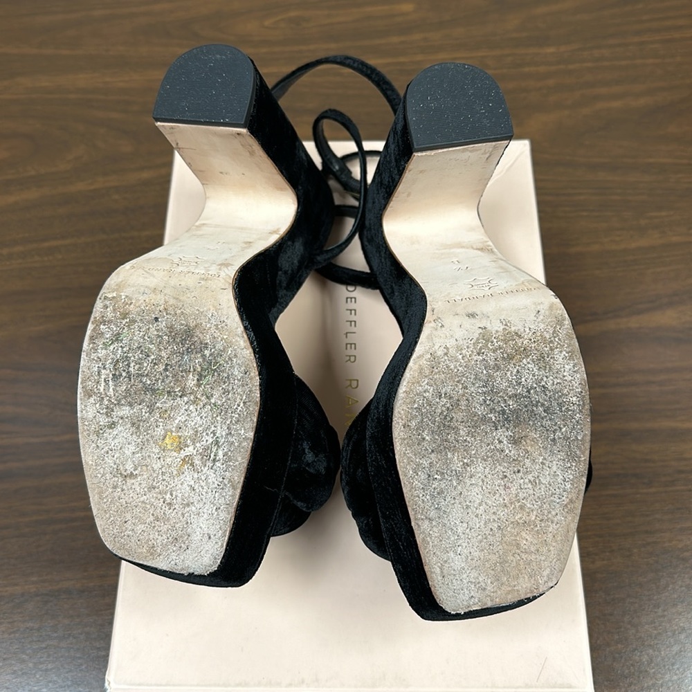 Loeffler Randall Fae Platform Sandal in Black Velvet - Picture 10 of 14